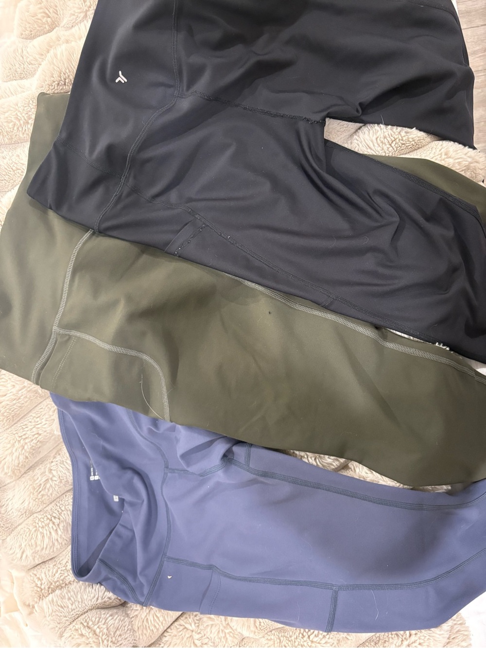 Old Navy Leggings Trio - Black, Olive, Blue